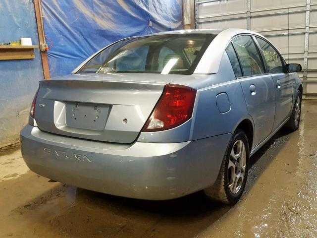 1G8AK52F73Z144796 - 2003 SATURN ION LEVEL BLUE photo 4