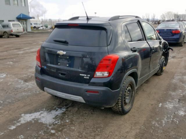 3GNCJRSBXDL205497 - 2013 CHEVROLET TRAX 2LT BLACK photo 4