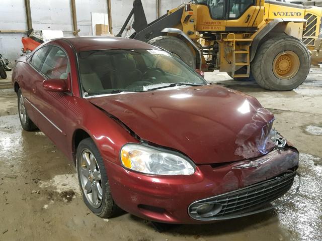 4C3AG52H82E140757 - 2002 CHRYSLER SEBRING LX MAROON photo 1