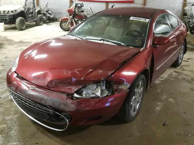 4C3AG52H82E140757 - 2002 CHRYSLER SEBRING LX MAROON photo 2