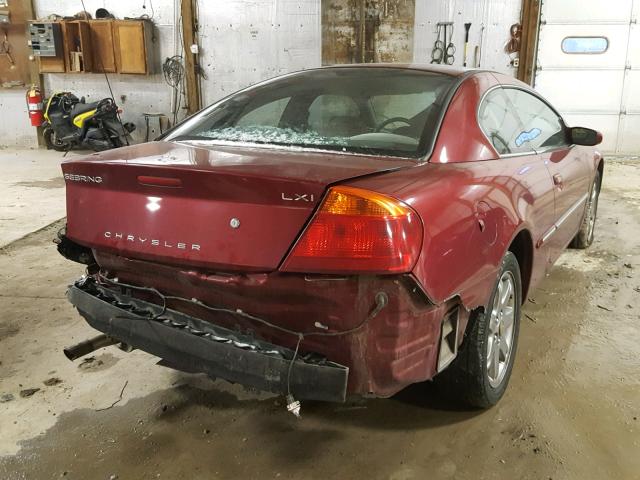 4C3AG52H82E140757 - 2002 CHRYSLER SEBRING LX MAROON photo 4