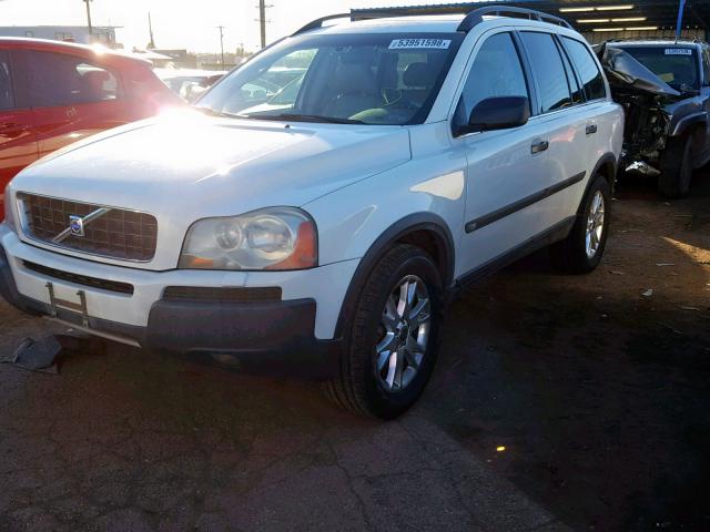 YV1CZ911051136736 - 2005 VOLVO XC90 T6 WHITE photo 2