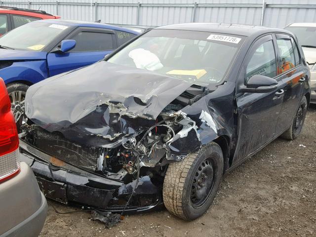 WVWCA7AJXBW323952 - 2011 VOLKSWAGEN GOLF BLACK photo 2