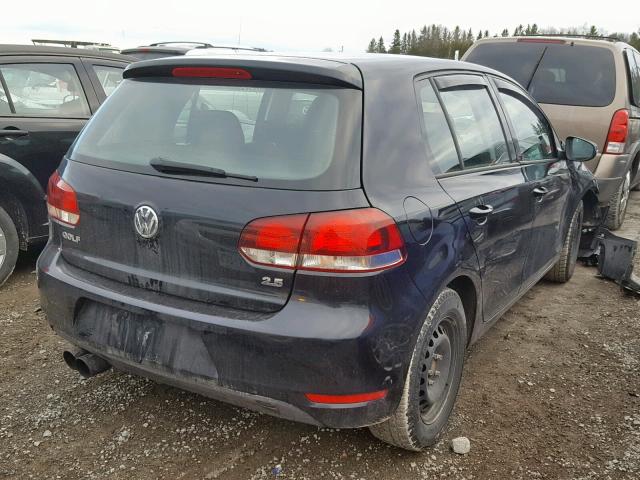 WVWCA7AJXBW323952 - 2011 VOLKSWAGEN GOLF BLACK photo 4