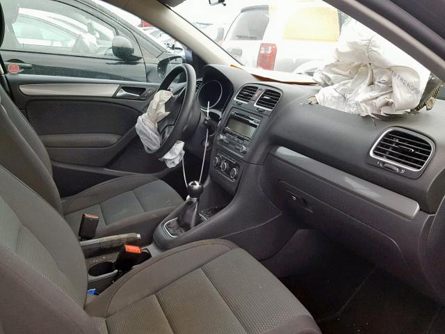 WVWCA7AJXBW323952 - 2011 VOLKSWAGEN GOLF BLACK photo 5