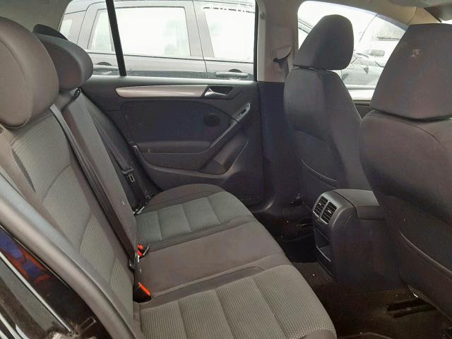 WVWCA7AJXBW323952 - 2011 VOLKSWAGEN GOLF BLACK photo 6
