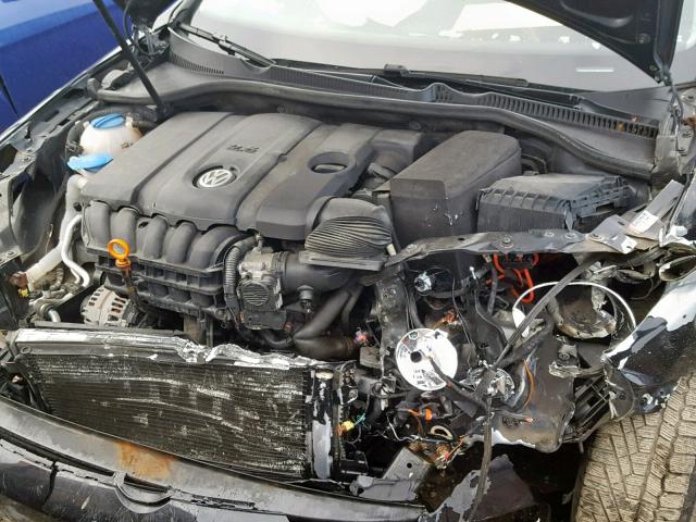 WVWCA7AJXBW323952 - 2011 VOLKSWAGEN GOLF BLACK photo 7