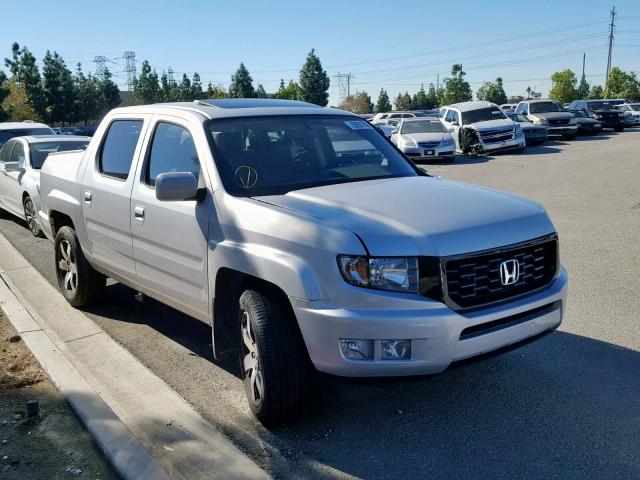 5FPYK1F62EB006574 - 2014 HONDA RIDGELINE SILVER photo 1