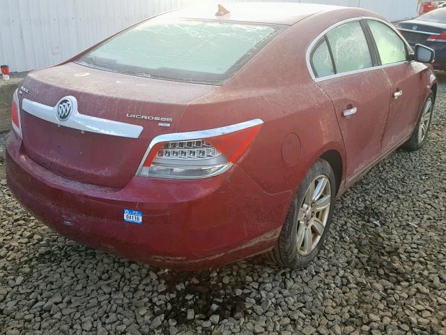 1G4GD5ED2BF263369 - 2011 BUICK LACROSSE C RED photo 4