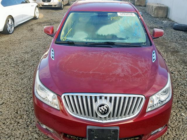 1G4GD5ED2BF263369 - 2011 BUICK LACROSSE C RED photo 9