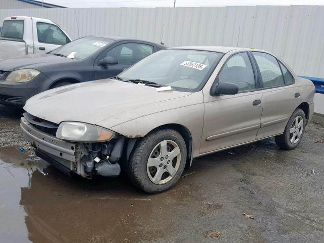 1G1JF54F357178054 - 2005 CHEVROLET CAVALIER L GOLD photo 2