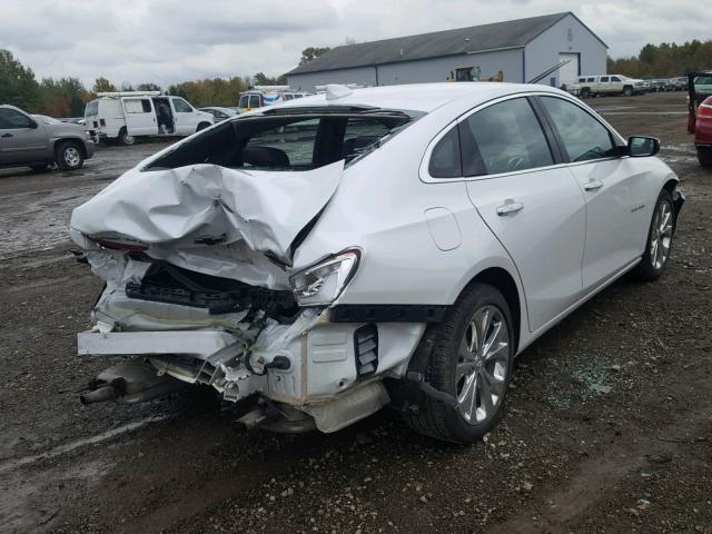 1G1ZE5SX4JF105468 - 2018 CHEVROLET MALIBU PRE WHITE photo 4