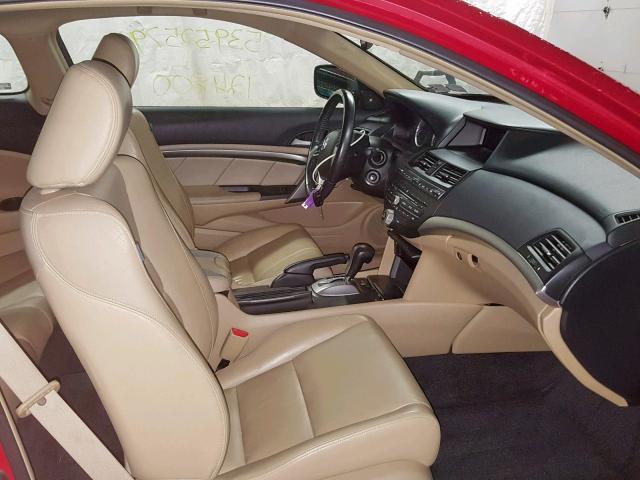 1HGCS22848A017512 - 2008 HONDA ACCORD EXL RED photo 5