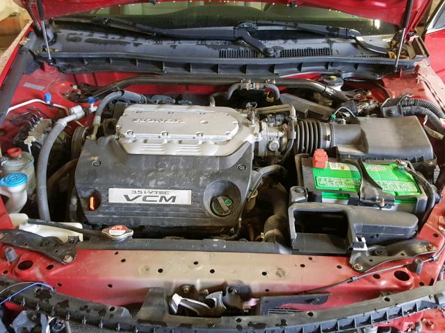 1HGCS22848A017512 - 2008 HONDA ACCORD EXL RED photo 7