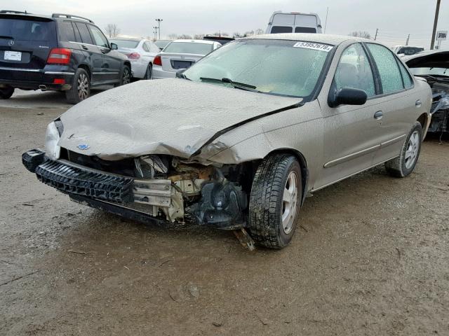 1G1JF524527138278 - 2002 CHEVROLET CAVALIER L BEIGE photo 2