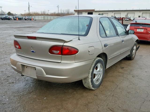 1G1JF524527138278 - 2002 CHEVROLET CAVALIER L BEIGE photo 4