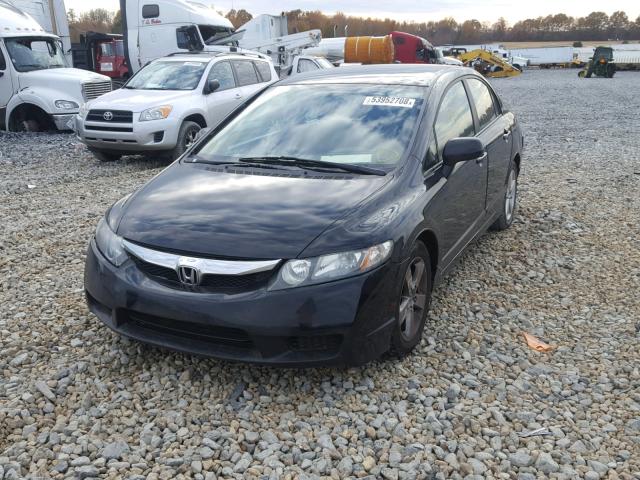 19XFA1F6XBE004009 - 2011 HONDA CIVIC LX-S BLACK photo 2