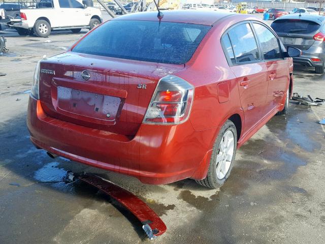 3N1AB6AP2AL668712 - 2010 NISSAN SENTRA 2.0 ORANGE photo 4