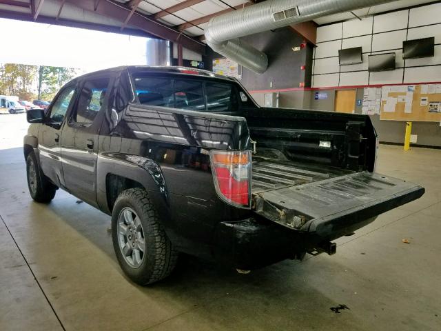 2HJYK16388H542664 - 2008 HONDA RIDGELINE BLACK photo 3