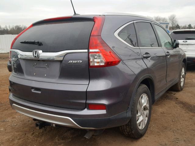 2HKRM4H79GH603417 - 2016 HONDA CR-V EXL GRAY photo 4