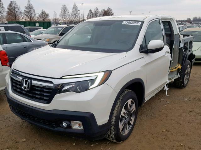 5FPYK3F67HB016260 - 2017 HONDA RIDGELINE WHITE photo 2