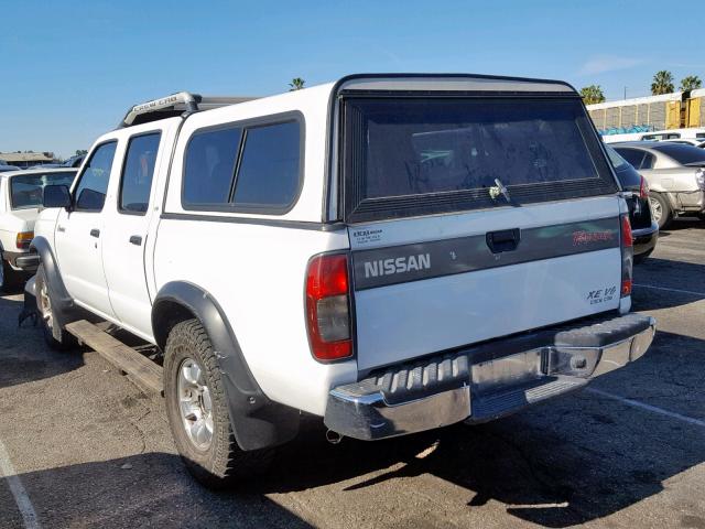 1N6ED27T6YC434503 - 2000 NISSAN FRONTIER C WHITE photo 3