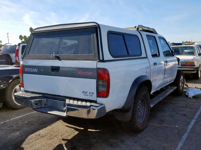 1N6ED27T6YC434503 - 2000 NISSAN FRONTIER C WHITE photo 4