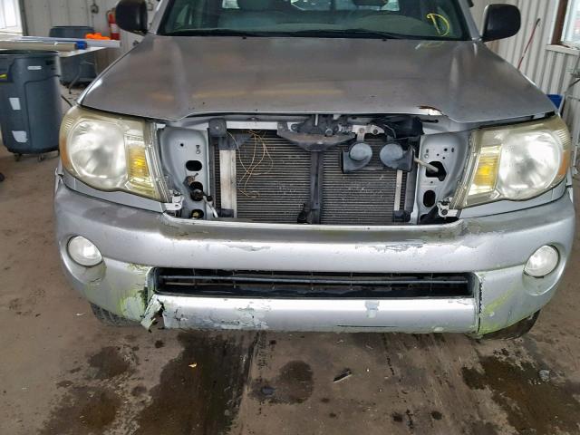 5TETU62N05Z035884 - 2005 TOYOTA TACOMA PRE GRAY photo 9