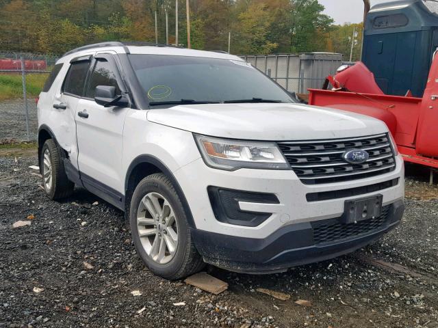 1FM5K8B8XHGB28326 - 2017 FORD EXPLORER WHITE photo 1