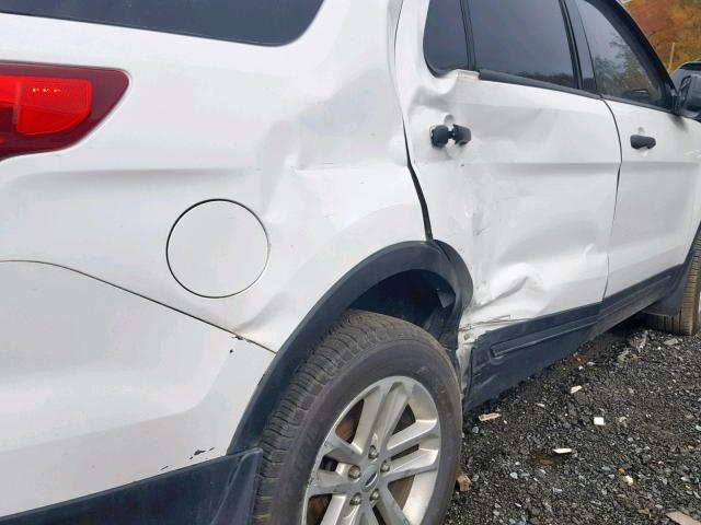 1FM5K8B8XHGB28326 - 2017 FORD EXPLORER WHITE photo 9