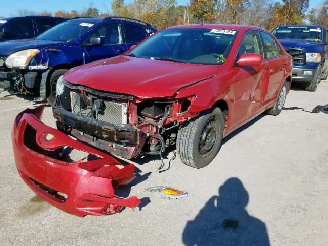 4T1BE46K97U162346 - 2007 TOYOTA CAMRY CE RED photo 2