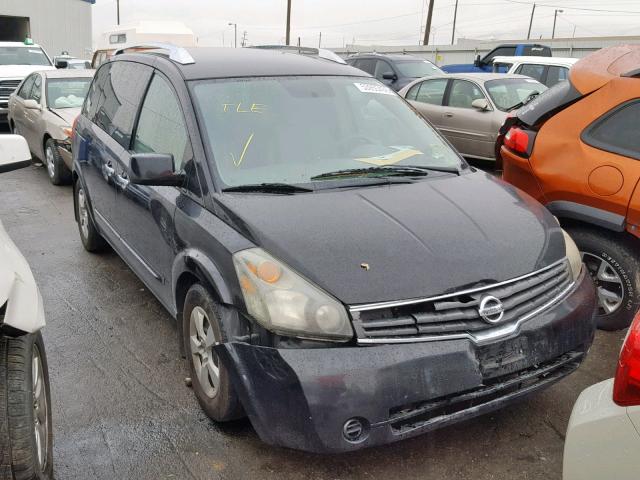 5N1BV28U87N118285 - 2007 NISSAN QUEST S BLACK photo 1