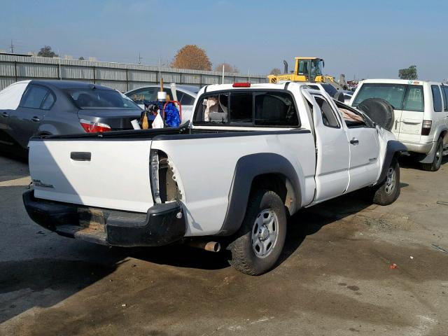 5TFTX4CN4EX041284 - 2014 TOYOTA TACOMA ACC WHITE photo 4