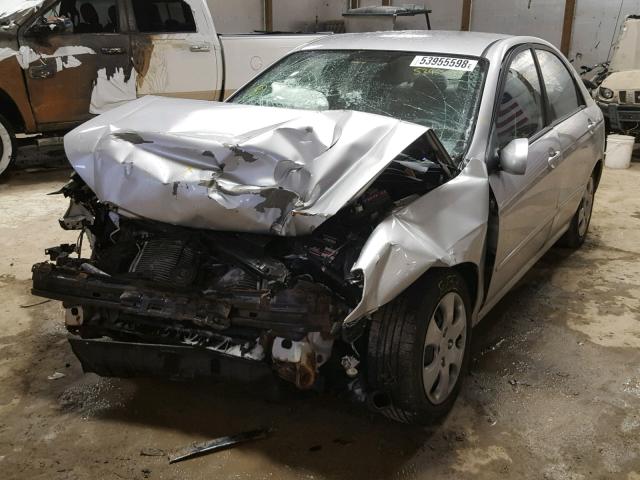 KNAFE221895650429 - 2009 KIA SPECTRA EX SILVER photo 2