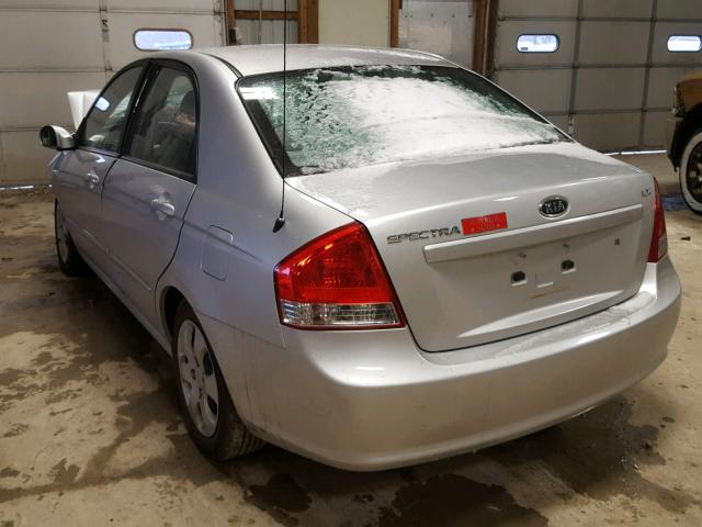 KNAFE221895650429 - 2009 KIA SPECTRA EX SILVER photo 3