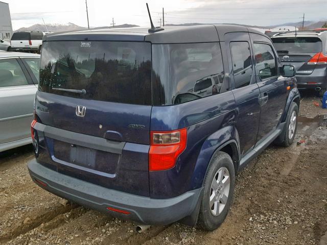 5J6YH2H77AL004842 - 2010 HONDA ELEMENT EX BLUE photo 4