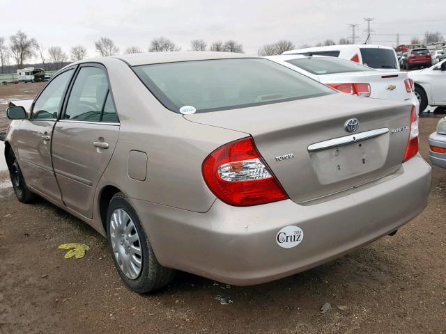 4T1BE32K63U226918 - 2003 TOYOTA CAMRY LE BEIGE photo 3