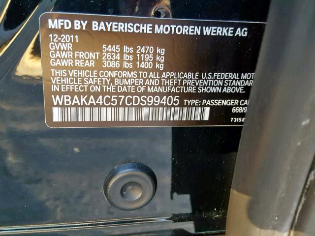 WBAKA4C57CDS99405 - 2012 BMW 740 I BLACK photo 10