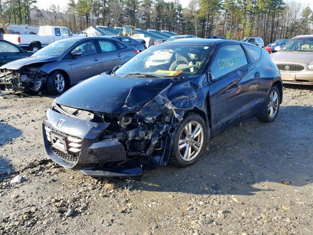 JHMZF1C40BS006526 - 2011 HONDA CR-Z BLACK photo 2