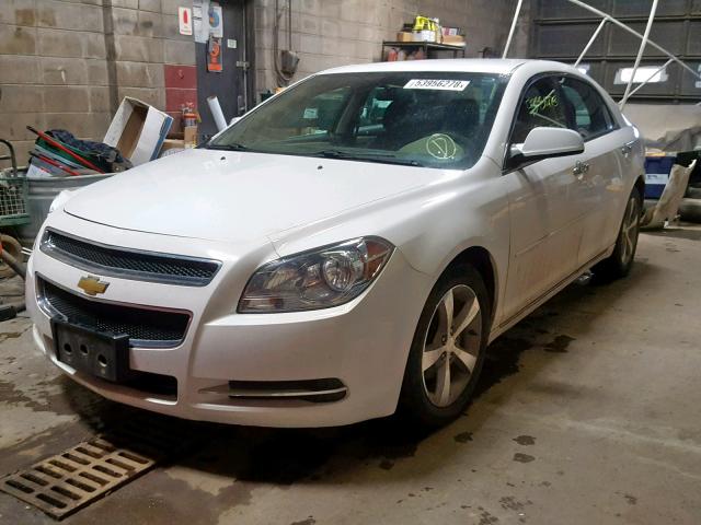 1G1ZC5E07CF359716 - 2012 CHEVROLET MALIBU 1LT WHITE photo 2