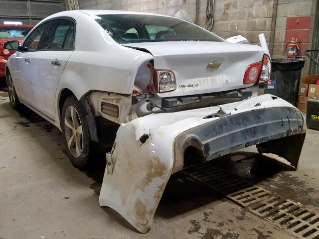 1G1ZC5E07CF359716 - 2012 CHEVROLET MALIBU 1LT WHITE photo 3