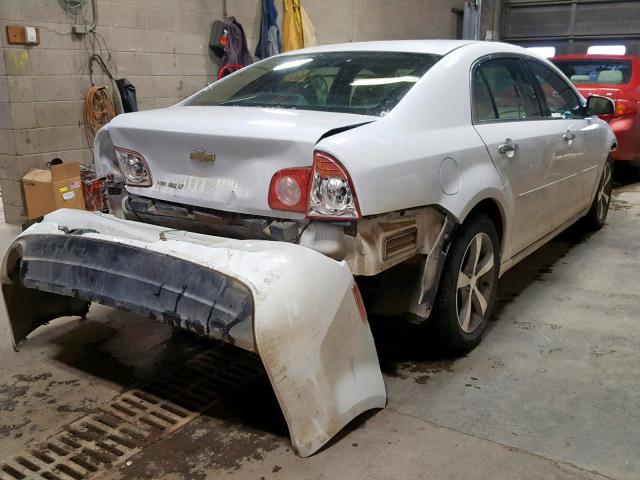 1G1ZC5E07CF359716 - 2012 CHEVROLET MALIBU 1LT WHITE photo 4