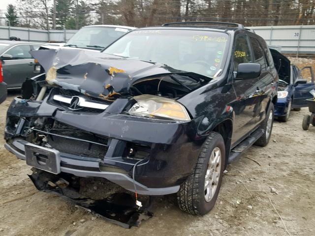 2HNYD18834H553132 - 2004 ACURA MDX TOURIN BLACK photo 2