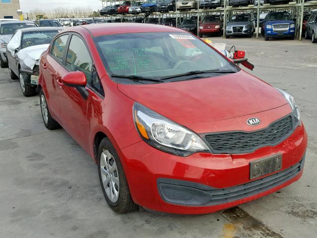 KNADM4A32E6385178 - 2014 KIA RIO LX RED photo 1