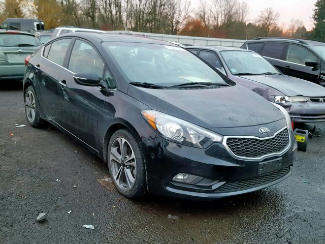 KNAFZ4A85G5556472 - 2016 KIA FORTE EX BLACK photo 1