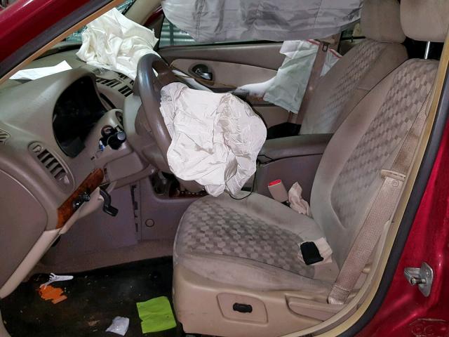 1G1ZT54835F131755 - 2005 CHEVROLET MALIBU LS MAROON photo 5