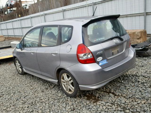JHMGD37607S038078 - 2007 HONDA FIT S 银色 照片 3