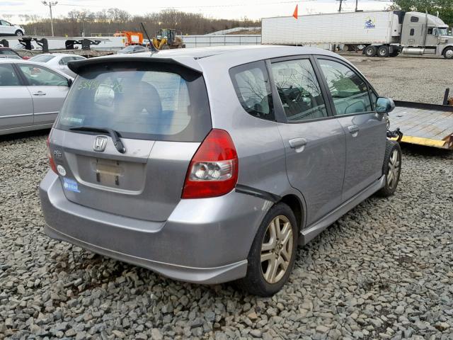 JHMGD37607S038078 - 2007 HONDA FIT S 银色 照片 4
