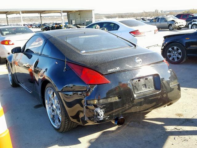 JN1AZ34D85M603578 - 2005 NISSAN 350Z COUPE BLACK photo 3