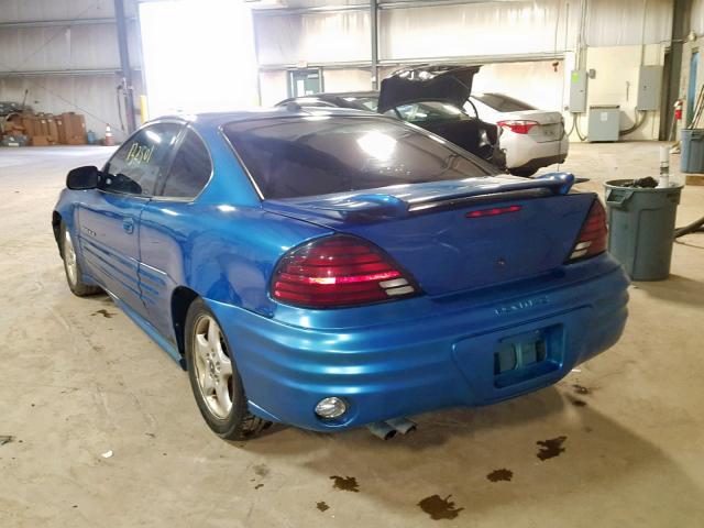 1G2NF12T0YM845926 - 2000 PONTIAC GRAND AM S BLUE photo 3